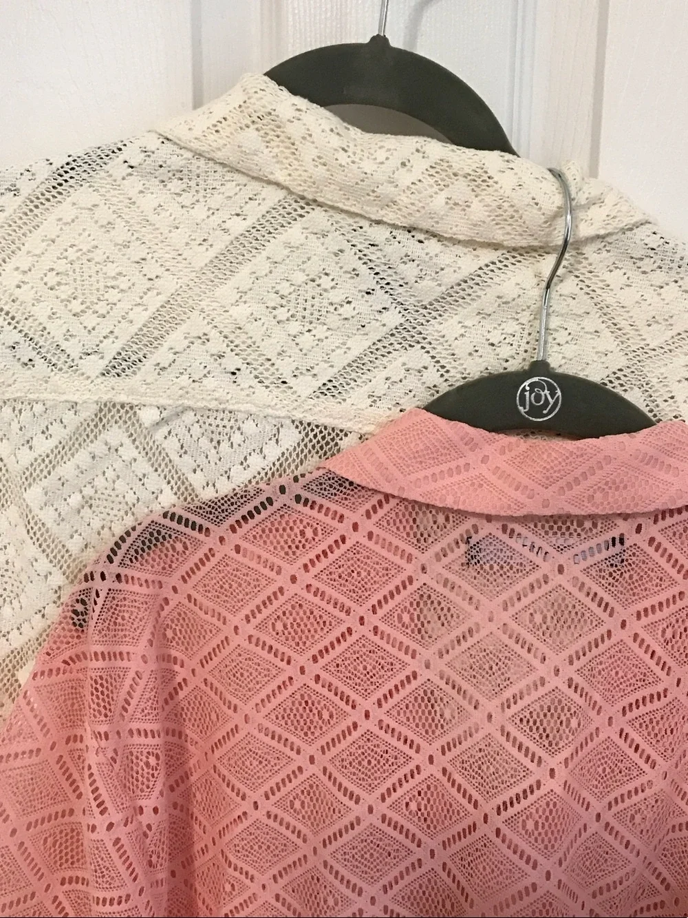 H&M/Nova Crochet Button-Front Short Sleeve Shirt - Picture 4 of 5